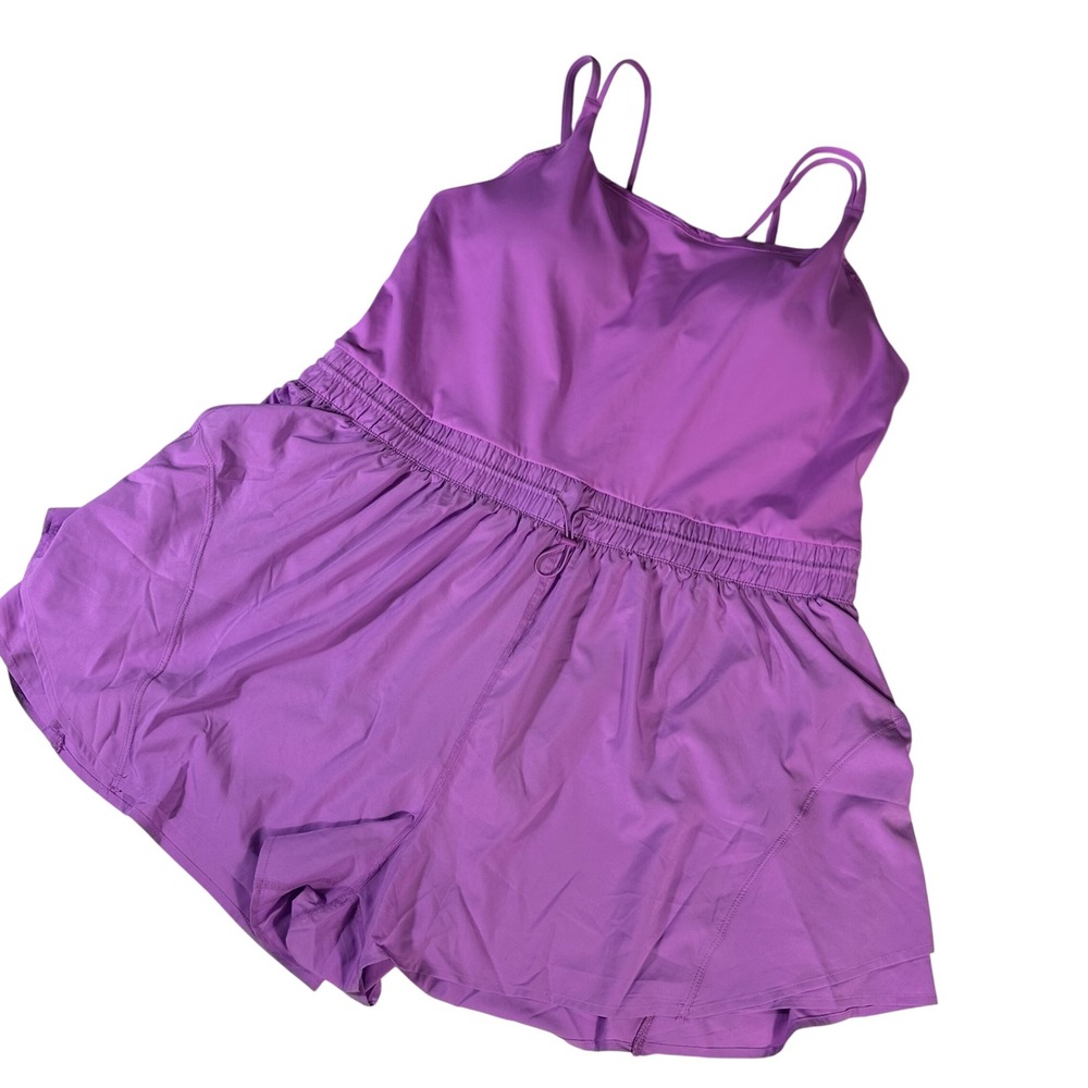 Avia Romper NWT Women 3X Purple Cinched Waist Activewear AV17HQ025883